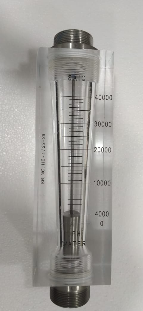 Acrylic Body Rota meter in Flow Range of 0-40000 LPH for Water