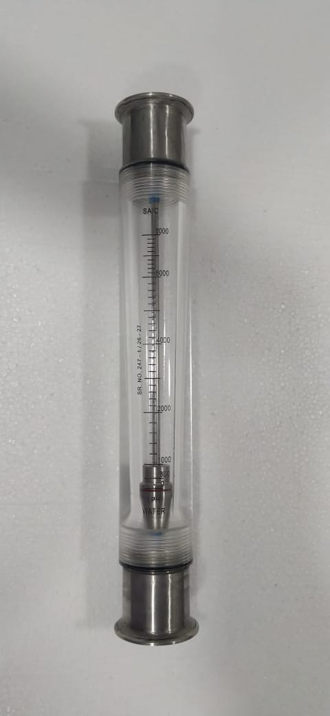 Round Acrylic Body Rota Meter (Flow Range: 0-8000 LPH)
